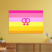 Lesbian Dawn Pride WLW Leinwanddruck (Insitu (Wohnzimmer))