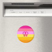 Lesbian Dawn Pride WLW Magnet (In Situ (Geschirrspüler))