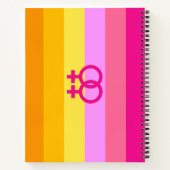 Lesbian Dawn Pride WLW Notizblock (Rückseite)