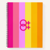 Lesbian Dawn Pride WLW Notizblock (Vorderseite)