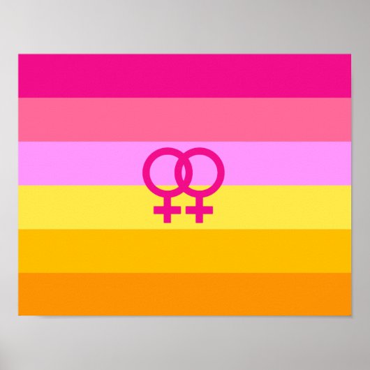 Lesbian Dawn Pride WLW Poster (Vorne)