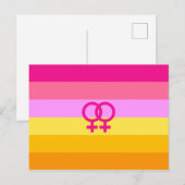 Lesbian Dawn Pride WLW Postkarte (Vorne/Hinten)
