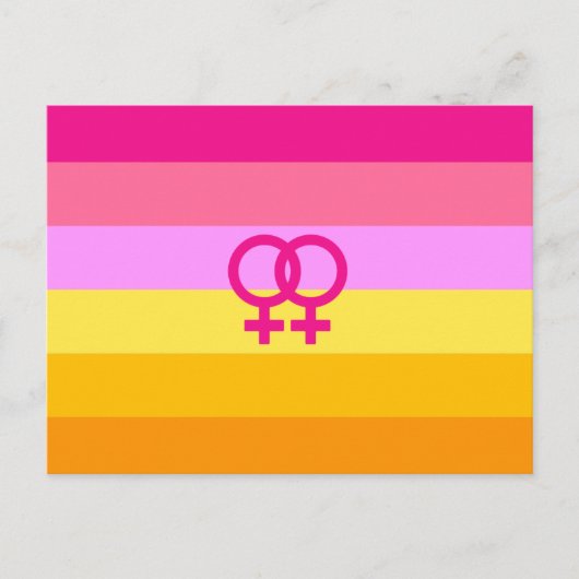 Lesbian Dawn Pride WLW Postkarte (Vorderseite)