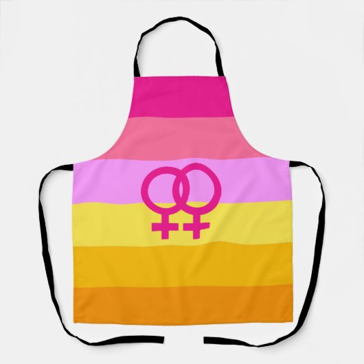 Lesbian Dawn Pride WLW Schürze (Vorderseite)