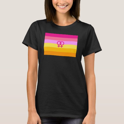 Lesbian Dawn Pride WLW T-Shirt (Vorderseite)