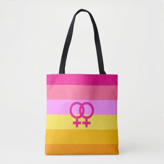 Lesbian Dawn Pride WLW Tasche (Vorderseite)