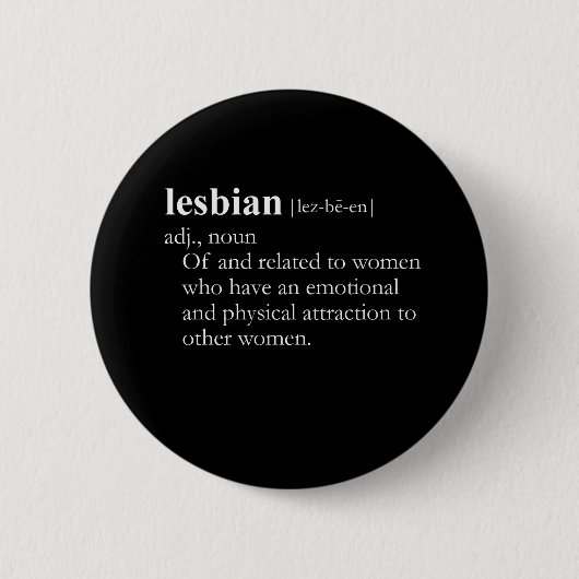 LESBIAN (Definition) Button (Vorderseite)