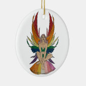 Lesbian Faerie  Keramik Ornament (Rechts)