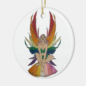 Lesbian Faerie  Keramik Ornament (Links)