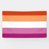 Lesbian Flag Banner (Horizontal)