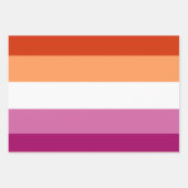 Lesbian Flag Geschenkpapier Set (Vorderseite 3)