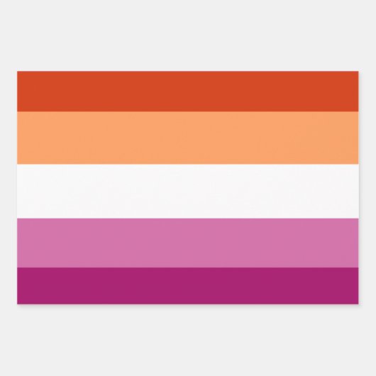 Lesbian Flag Geschenkpapier Set (Vorderseite 2)