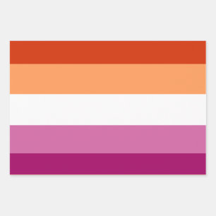 Lesbian Flag Geschenkpapier Set