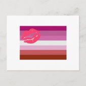 LESBIAN FLAG ORIGINAL POSTKARTE (Vorderseite)