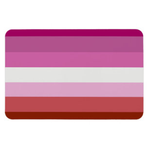 LESBIAN FLAG STRIPES -.png Magnet