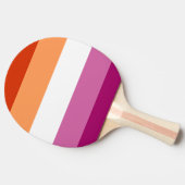 Lesbian Flag Tischtennis Schläger (Seitenansicht)