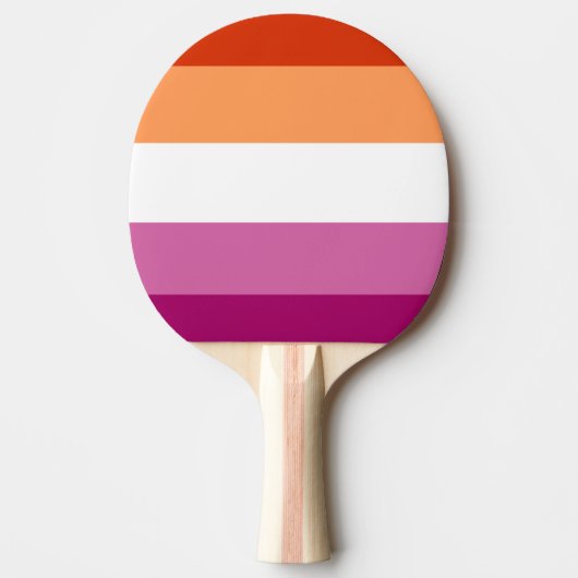 Lesbian Flag Tischtennis Schläger (Vorderseite)