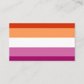Lesbian Flag Visitenkarte (Vorderseite)