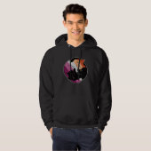 Lesbian Flag Yin Yang Cat LGB Gay Pride Subtle Dis Hoodie (Vorne ganz)