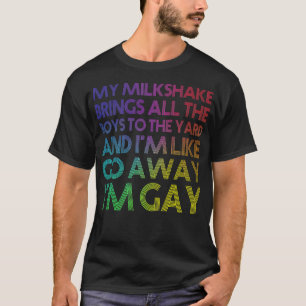 Lesbian  gay pride Rainbow LGBT Funny Queer My mil T-Shirt
