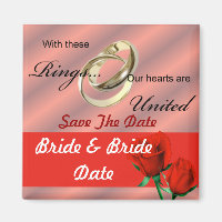 Lesbian Gay Save the Date Hochzeitsmagnete