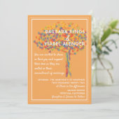 Lesbian Gay Wedding Einladung Liebe ist Liebe Tree (Stehend Vorderseite)