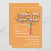 Lesbian Gay Wedding Einladung Liebe ist Liebe Tree (Vorne/Hinten)