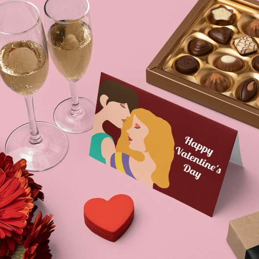 Lesbian Happy Valentines Day Two Women Karte