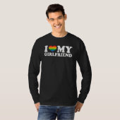 Lesbian I Liebe My Girlfriend Lgbt Heart My Girlfr T-Shirt (Vorne ganz)