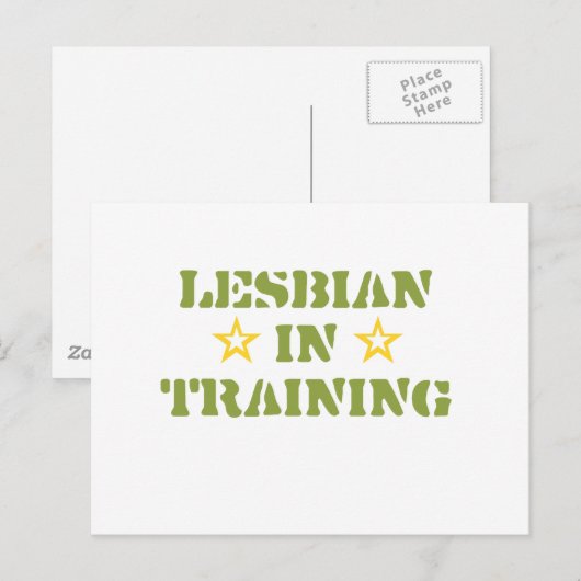 LESBIAN IN DER AUSBILDUNG POSTKARTE (Vorne/Hinten)