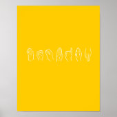 LESBIAN IN SIGN SPRACHE POSTER (Vorne)