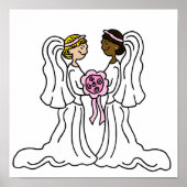 Lesbian Interracial Couple Poster (Vorne)