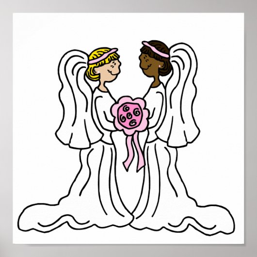 Lesbian Interracial Couple Poster (Vorne)