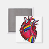 Lesbian isst was LGBT Funny Black Cat Magnet (Vorderseite/Rückseite)