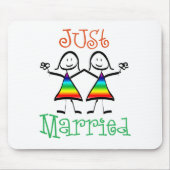 Lesbian Just Married Mousepad (Vorne)