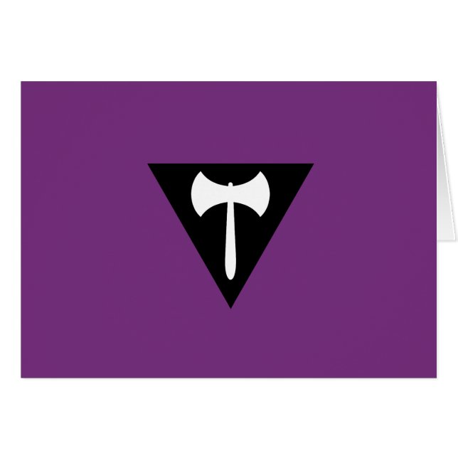 Lesbian Labrys Pride Flag (Vorderseite (Horizontal))