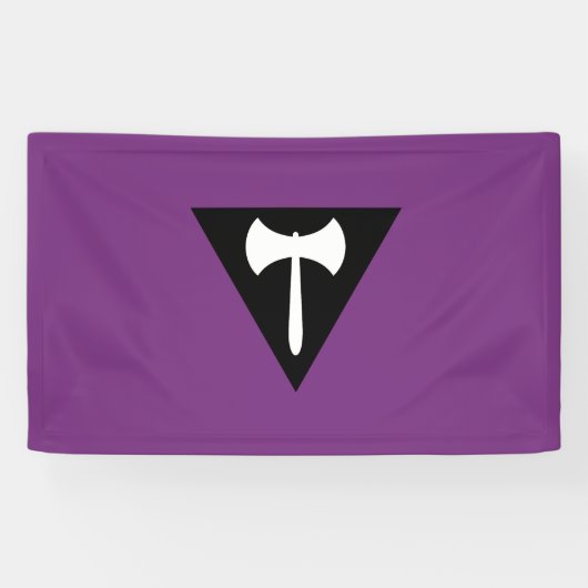 Lesbian Labrys Pride Flag Banner (Horizontal)