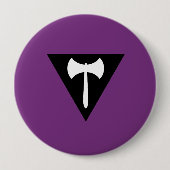 Lesbian Labrys Pride Flag Button (Vorderseite)
