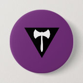 Lesbian Labrys Pride Flag Button (Vorderseite)
