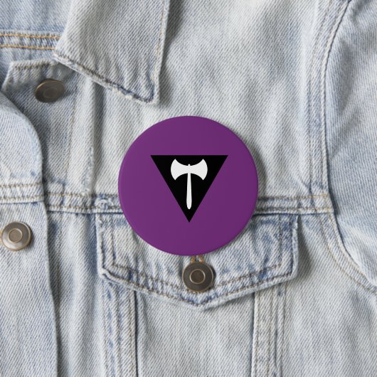 Lesbian Labrys Pride Flag Button (Beispiel)