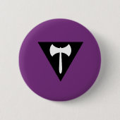 Lesbian Labrys Pride Flag Button (Vorderseite)
