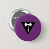 Lesbian Labrys Pride Flag Button (Vorne & Hinten)