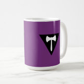 Lesbian Labrys Pride Flag Kaffeetasse (VorderseiteRechts)