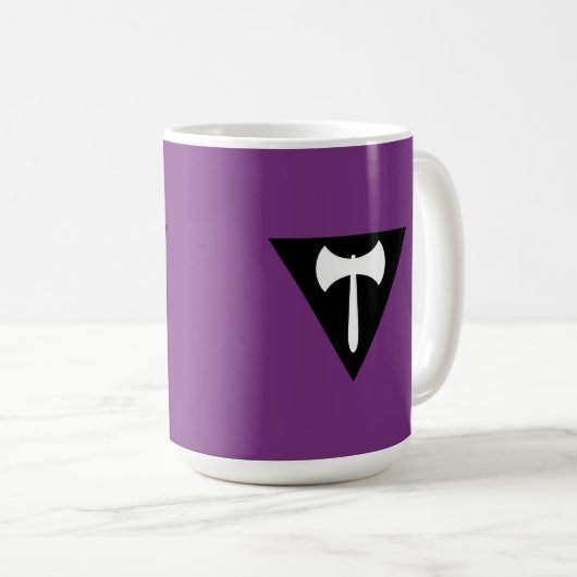 Lesbian Labrys Pride Flag Kaffeetasse (VorderseiteRechts)
