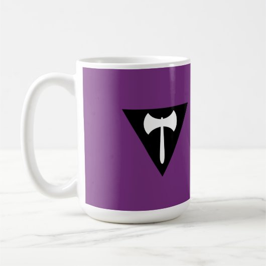 Lesbian Labrys Pride Flag Kaffeetasse (Links)