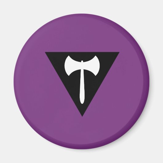 Lesbian Labrys Pride Flag Magnet (Vorne)