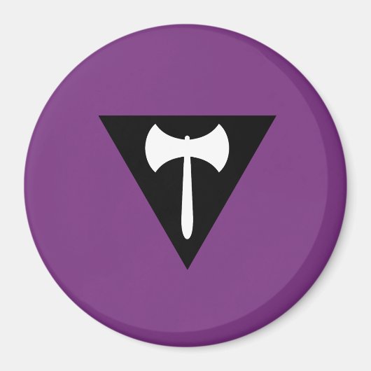 Lesbian Labrys Pride Flag Magnet (Vorne)