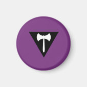 Lesbian Labrys Pride Flag Magnet (Vorne)