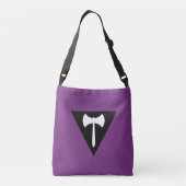 Lesbian Labrys Pride Flag Tragetaschen Mit Langen Trägern (Rückseite)