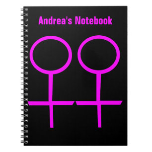 Lesbian Liebhaber individualisierbares Notebook Notizblock